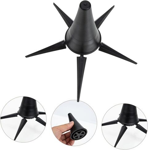 Vaguelly Portable Clarinet Stand Five-Legged Base Black Folding Oboe Holder for Wind Instruments Adjustable Music Stand for Clarinet and Oboe Players in Saudi Arabia