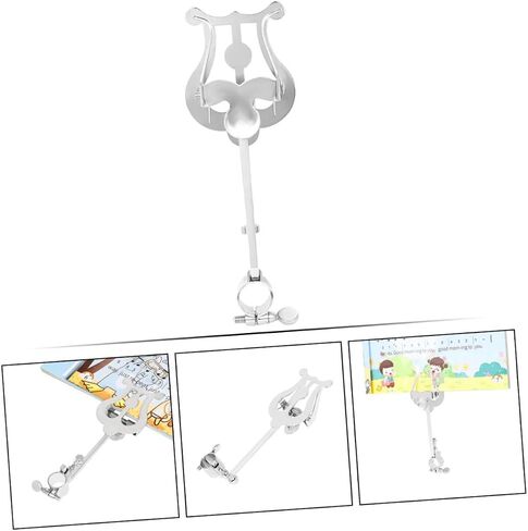 Adjustable Piccolo Lyre Clip Music Score Stand Trumpet Accessories Marching Band Piccolo Holder in Saudi Arabia