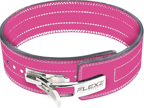 Flexz Fitness Lever Weight Lifting Belt Leather - 10MM 13MM Powerlifting Gym Belts for Men & Women - Lower Back Support for Weightlifting Deadlifts Squats Heavy Duty IPF Bodybuilding in Kuwait
