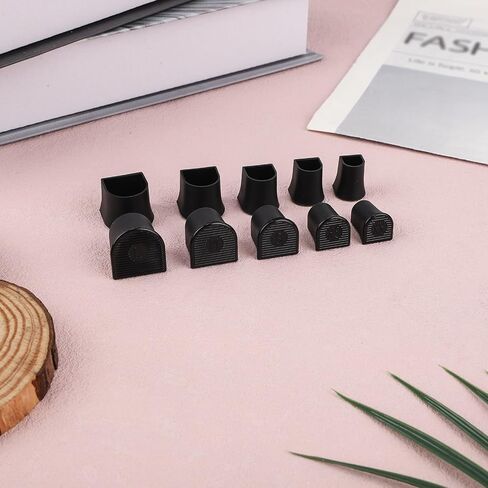 20 PCS حماة كعب عالية ، 5 أحجام سدادات من الخنائي وقبعة إصلاح للأحذية للأحذية نساء الكعب العالي الكعب المضاد للانزلاق للأنشطة في الهواء الطلق الحصى للأراضي الرطبة (أسود ، شفاف) in Kuwait