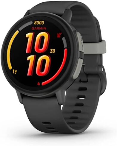 Garmin Bounce 2، ساعة ذكية للأطفال مع ميزات الاتصال والمراسلة وتتبع الموقع، حزمة أرجوانية فاتحة مع شاحن حائط USB + المزيد in Saudi Arabia