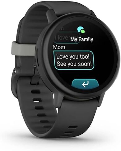 Garmin Bounce 2، ساعة ذكية للأطفال مع ميزات الاتصال والمراسلة وتتبع الموقع، حزمة أرجوانية فاتحة مع شاحن حائط USB + المزيد in Saudi Arabia
