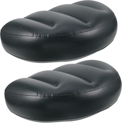 Milisten 2pcs PVC Fishing Seat Cushion Pads for Kayak Boat and Canoe Green Lightweight and Pressure Relieving Comfortable Design for Fishing and Outdoor Activities in Saudi Arabia