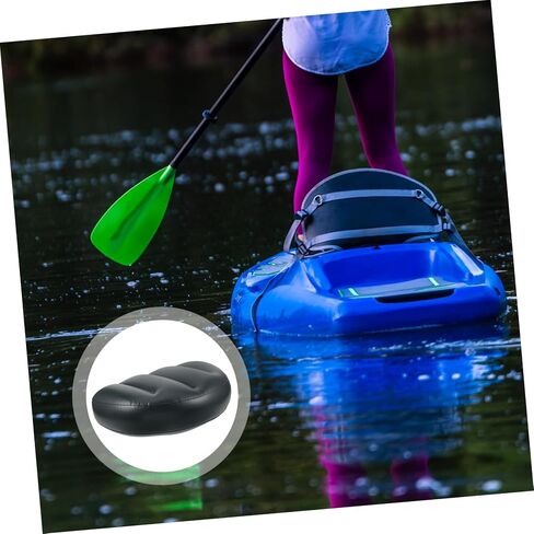Milisten 2pcs PVC Fishing Seat Cushion Pads for Kayak Boat and Canoe Green Lightweight and Pressure Relieving Comfortable Design for Fishing and Outdoor Activities in Saudi Arabia