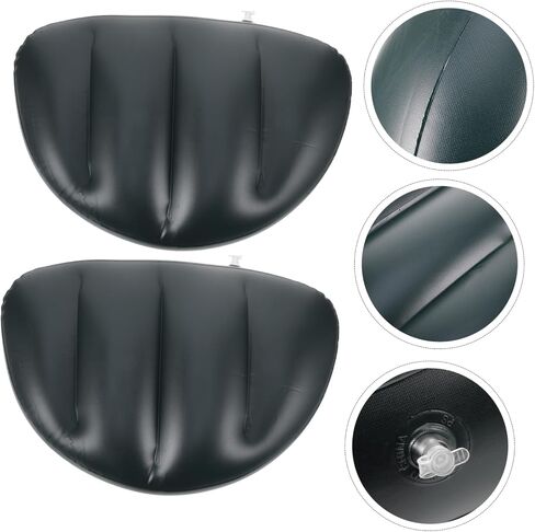 Milisten 2pcs PVC Fishing Seat Cushion Pads for Kayak Boat and Canoe Green Lightweight and Pressure Relieving Comfortable Design for Fishing and Outdoor Activities in Saudi Arabia