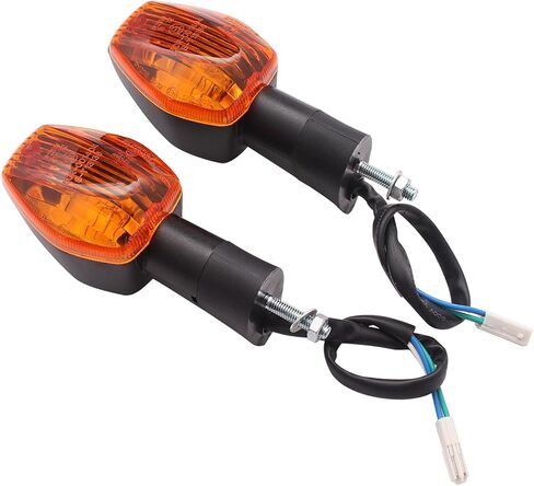 CBR مؤشر AMBER مصباح إشارة المنعطف الأمامي متوافق مع Honda CBR600 F/F3/F4/F4I CBR600RR F5 VTR1000F CB 1300 (أسود) in Kuwait