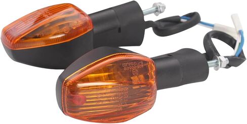 CBR مؤشر AMBER مصباح إشارة المنعطف الأمامي متوافق مع Honda CBR600 F/F3/F4/F4I CBR600RR F5 VTR1000F CB 1300 (أسود) in Kuwait