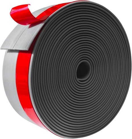 Silicone Weather Stripping, 2 inch (W) x 20 Ft (L) Door Draft Stopper Window Seal Strip for Gaps of Door & Windows, Garage Door Under Bottom, Sealing Tape Shower Doors Sweep, Transparent in Kuwait