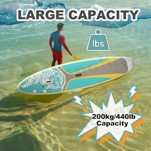 Menglanchang 2-in-1 Inflatable Paddleboard with Pump & 500W Electric Scooter - 3.15m Anti-Slip Yoga Deck for Youth & Adults - Ultimate Water Fun Experience! in Saudi Arabia