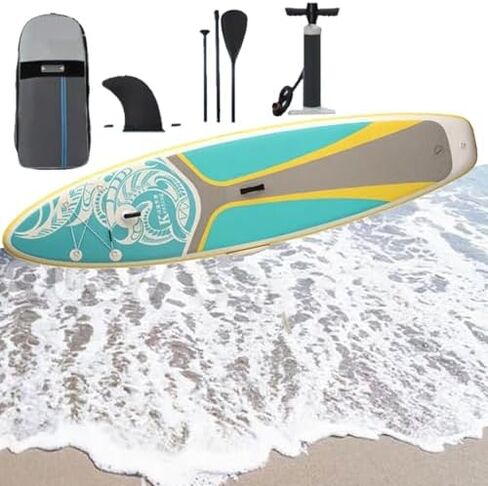 Menglanchang 2-in-1 Inflatable Paddleboard with Pump & 500W Electric Scooter - 3.15m Anti-Slip Yoga Deck for Youth & Adults - Ultimate Water Fun Experience! in Saudi Arabia