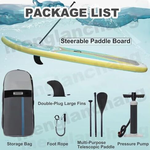 Menglanchang 2-in-1 Inflatable Paddleboard with Pump & 500W Electric Scooter - 3.15m Anti-Slip Yoga Deck for Youth & Adults - Ultimate Water Fun Experience! in Saudi Arabia