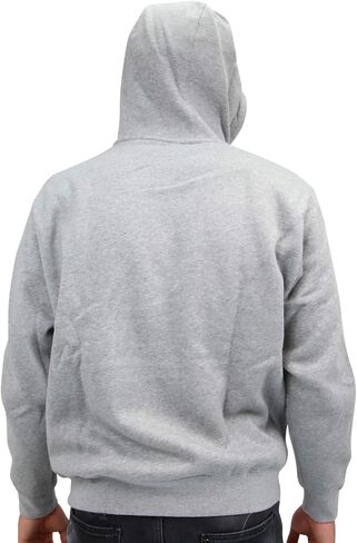 Nike Men's Sportswear Club Fleece Full Zip Hoodie, Fleece Zip-Up Hoodie Men, Dark Grey Heather/Mattelic Silver/White, 2XL in Saudi Arabia