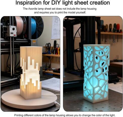 3D Printed Parts -10 PCS DIY LED Lamp Sheets: Only lamp Sheets, no 3D Printed lamp Shells, 3000k Warm Yellow Compatible with Bambu LED Lamp Kit 001 (50mm) in Saudi Arabia