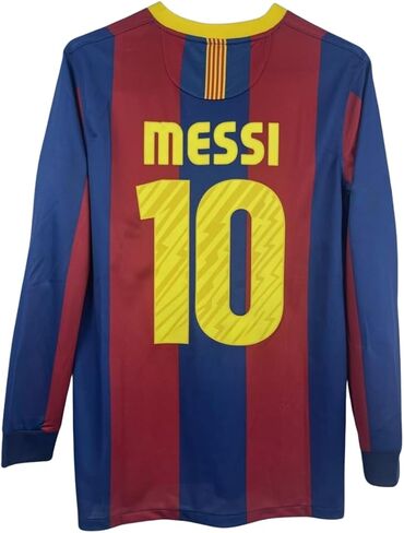 قميص كرة القدم Leo #10 Retro بأكمام طويلة 10/11 للرجال إصدار المعجبين in Saudi Arabia
