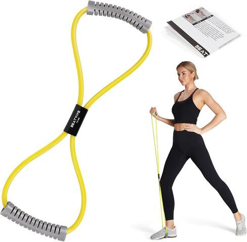 Resistance Band Figure 8 Exercise Cord, Fitness Resistance Bands with Handles, Exercise Tube Band for Arm and Shoulder Stretch in Saudi Arabia