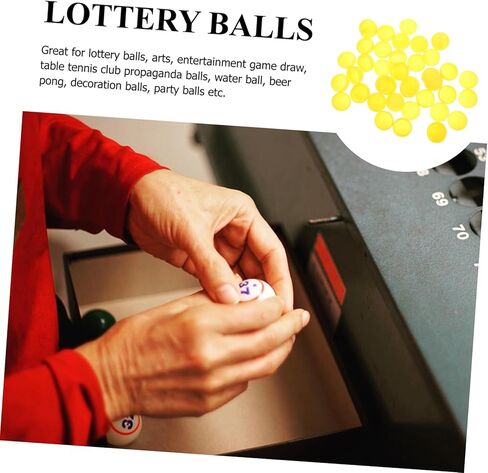 Yardwe 25pcs Lottery Balls Plastic Hollow Table Tennis Balls for Raffle Game Decor in Kuwait