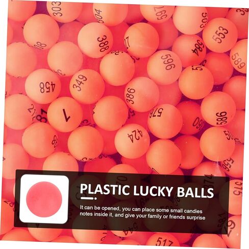 Toyvian 100pcs Colored Bingo Balls Durable Raffle Drawing Balls for Parties Game and Events for Table Tennis and DIY Games in Kuwait