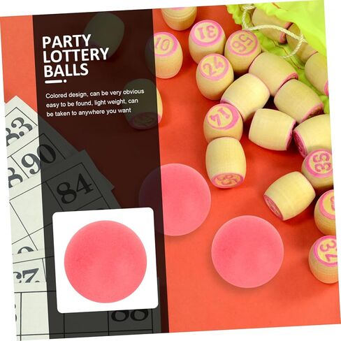 Toyvian 100pcs Colored Bingo Balls Durable Raffle Drawing Balls for Parties Game and Events for Table Tennis and DIY Games in Kuwait