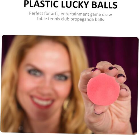 Toyvian 100pcs Colored Bingo Balls Durable Raffle Drawing Balls for Parties Game and Events for Table Tennis and DIY Games in Kuwait