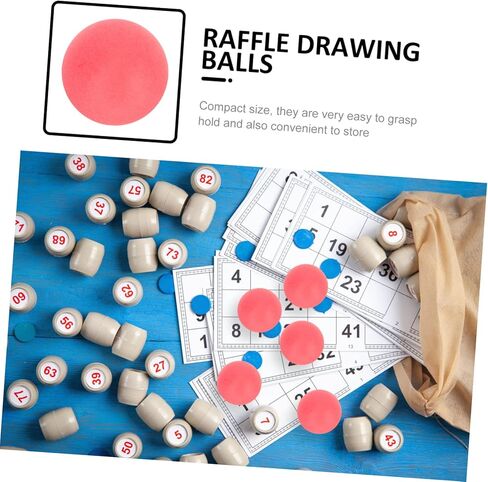 Toyvian 100pcs Colored Bingo Balls Durable Raffle Drawing Balls for Parties Game and Events for Table Tennis and DIY Games in Kuwait