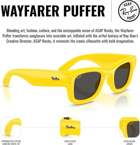 Ray-Ban RB4940 Wayfarer Puffer Collection Out من قبل نظارة شمسية $ AP Rocky Square in Saudi Arabia