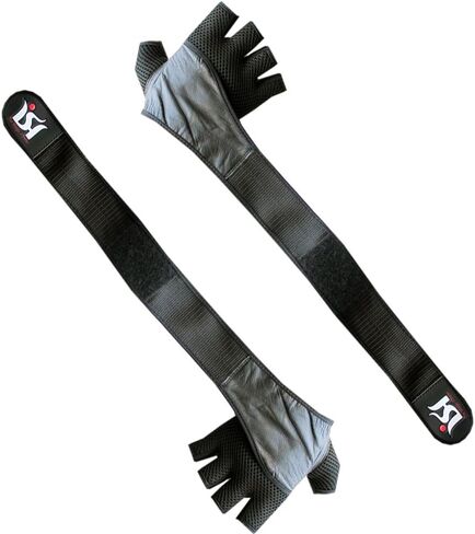 Professional Leather Weight Lifting Gloves Gym Training Fitness Exercise Bodybuilding Workout Power-Lifting. Squat, Weightlifting, Hanging, Pull ups Gloves Pair for Men & Women in Saudi Arabia