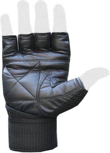 Professional Leather Weight Lifting Gloves Gym Training Fitness Exercise Bodybuilding Workout Power-Lifting. Squat, Weightlifting, Hanging, Pull ups Gloves Pair for Men & Women in Saudi Arabia