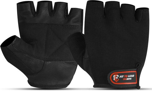 Premium Leather Weightlifting Gloves for Men & Women | Gym Workout, Training & Fitness Gloves | Non-Slip, Breathable & Durable in Saudi Arabia