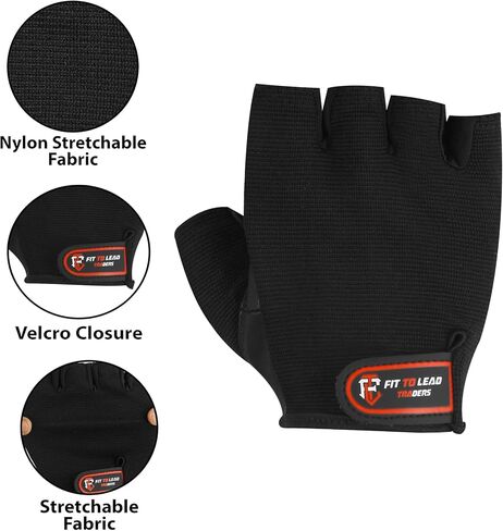 Premium Leather Weightlifting Gloves for Men & Women | Gym Workout, Training & Fitness Gloves | Non-Slip, Breathable & Durable in Saudi Arabia