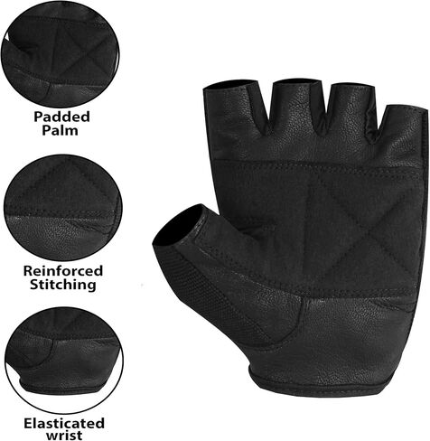 Premium Leather Weightlifting Gloves for Men & Women | Gym Workout, Training & Fitness Gloves | Non-Slip, Breathable & Durable in Saudi Arabia