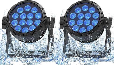 مصابيح مقاومة للماء في الهواء الطلق عالية السطوع 14X18W LED RGBW 4in1 DMX 4/9CH إضاءة المسرح للأداء الخارجي وقاعات المؤتمرات والقاعات والفرق الموسيقية الحية والاستوديوهات in Saudi Arabia