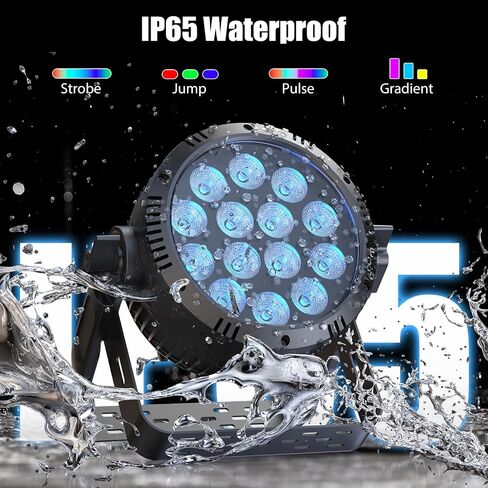 مصابيح مقاومة للماء في الهواء الطلق عالية السطوع 14X18W LED RGBW 4in1 DMX 4/9CH إضاءة المسرح للأداء الخارجي وقاعات المؤتمرات والقاعات والفرق الموسيقية الحية والاستوديوهات in Saudi Arabia