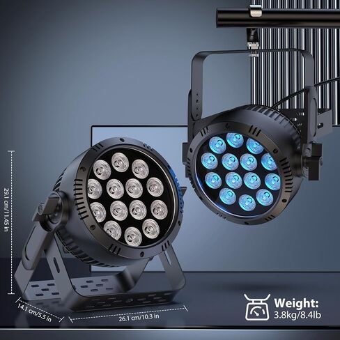 مصابيح مقاومة للماء في الهواء الطلق عالية السطوع 14X18W LED RGBW 4in1 DMX 4/9CH إضاءة المسرح للأداء الخارجي وقاعات المؤتمرات والقاعات والفرق الموسيقية الحية والاستوديوهات in Saudi Arabia