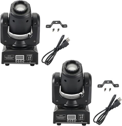 Topteng 2Pcs Moving Head Light 8Gobo Stage Lights RGBW LED DMX512 Beam Disco Party DJ Light 11 Channels for Live Show DJ Disco Events Party Stage Lighting KTV Wedding in Saudi Arabia