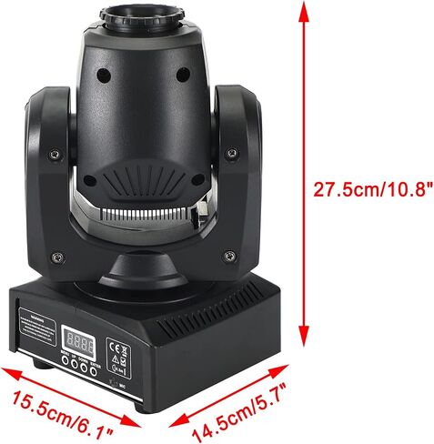 Topteng 2Pcs Moving Head Light 8Gobo Stage Lights RGBW LED DMX512 Beam Disco Party DJ Light 11 Channels for Live Show DJ Disco Events Party Stage Lighting KTV Wedding in Saudi Arabia