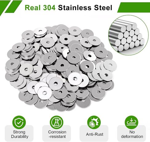 مجموعة متنوعة غسالات غسالات المقاوم المقاوم للصدأ ، 15 أحجام M3-M12 230pcs غسالات مسطحة من الفولاذ المقاوم للصدأ للبراغي والبراغي ، مجموعة غسالات متنوعة لتحسين المنزل ومشاريع DIY ، الاستخدام الصناعي in Kuwait