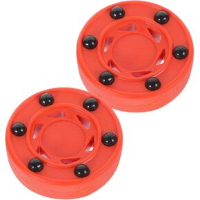 Milisten Roller Hockey Puck 2pcs Sturdy Inline Training Balls Professional Street Hockey Pucks for Practice Suitable for Indoor and Outdoor Use in Kuwait