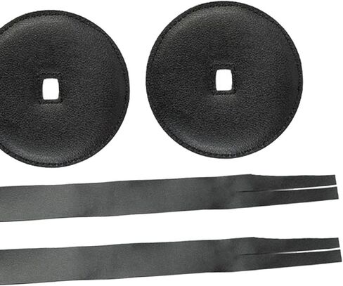 Leather Straps for Cymbal Handles, Black in Saudi Arabia