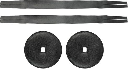 Leather Straps for Cymbal Handles, Black in Saudi Arabia