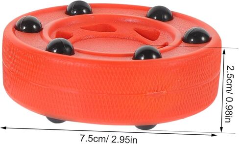 Milisten Roller Hockey Puck 2pcs Sturdy Inline Training Balls Professional Street Hockey Pucks for Practice Suitable for Indoor and Outdoor Use in Kuwait