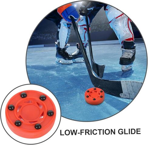 Milisten Roller Hockey Puck 2pcs Sturdy Inline Training Balls Professional Street Hockey Pucks for Practice Suitable for Indoor and Outdoor Use in Kuwait