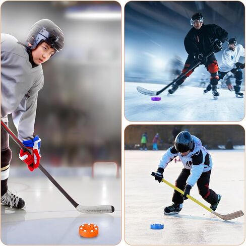 6 قطع من قرص الهوكي الدوار: قرص هوكي الشوارع ABS، كرات التدريب الرياضي، كرة تدريب على الأرض لممارسة الرياضة في الأماكن المغلقة والخارجية in Kuwait