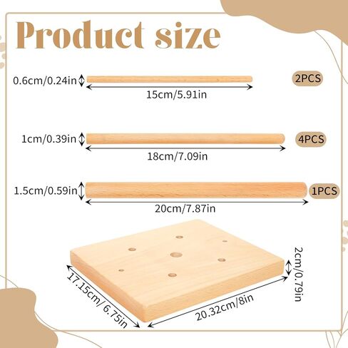 Kathfly Recorder Stand Wooden 7pc Multi-size Recorder Stand in Saudi Arabia