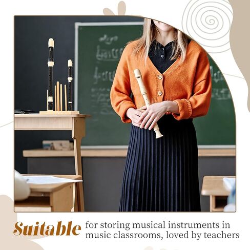 Kathfly Recorder Stand Wooden 7pc Multi-size Recorder Stand in Saudi Arabia