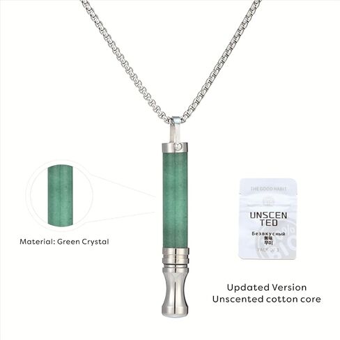 Breathing Necklace to Quit Smoking and Vaping Anxiety Relief Items Natural Calm Smokeless Inhaler Stop Smoking Aids Vaporless Inhaler Quit Smoking Fum Vaporless Inhaler for Natural Calm Stress Relief in Kuwait