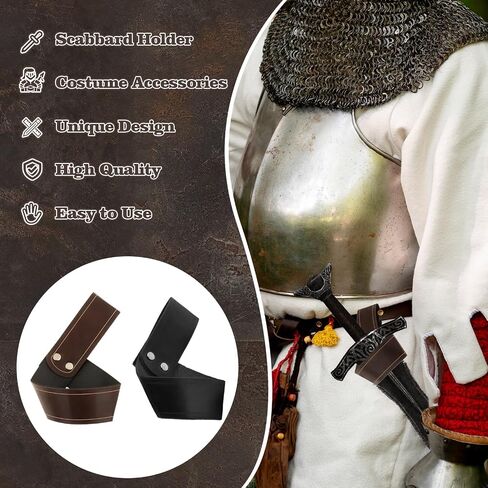 السيف الضفدع الحافظة بو الجلود حمل حامل Katanas شماعة حزام السيف خنجر الحافظة سيف سيف Scabbard حامل للكبار الرجال تأثيري in Saudi Arabia