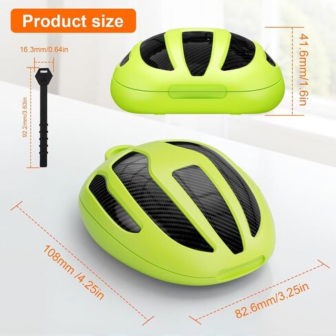 BVN Mouthguard Case Sports, Adult & Youth Sizes Universal Storage for Mouthguard, with Silicone Lanyard, Black+Carbon Fiber Coating. in Kuwait