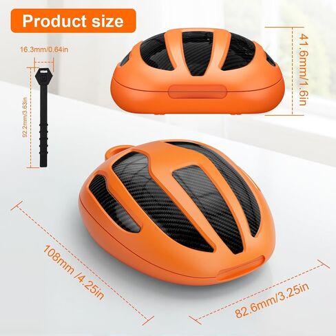 BVN Mouthguard Case Sports, Adult & Youth Sizes Universal Storage for Mouthguard, with Silicone Lanyard, Black+Carbon Fiber Coating. in Kuwait