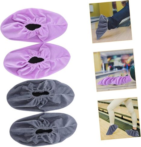 2pairs Bowling Shoe Covers Sports Bowling Shoe Protectors Reusable Sports Supplies Non Slip in Saudi Arabia