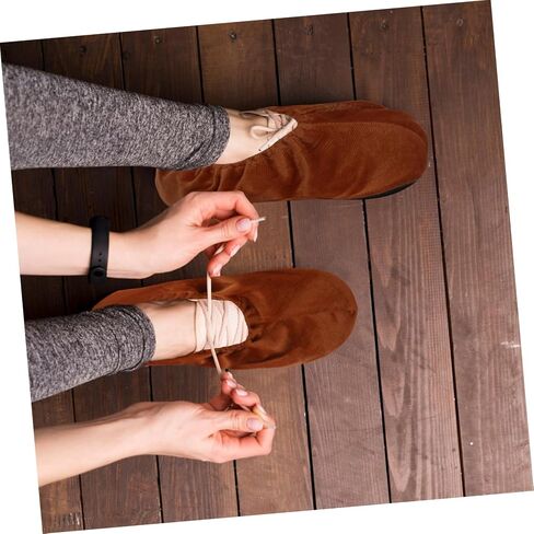 POPETPOP 2pairs Shoe Overshoes for Bowling Men Women Non-Slip Covers Washable Comfortable Protection for Indoor Floors in Saudi Arabia